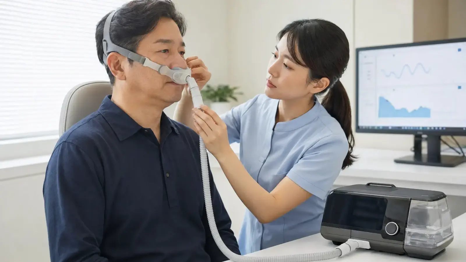 양압기 임대와 건강보험 절차를 설명하는 굿모닝의학칼럼 대표 이미지