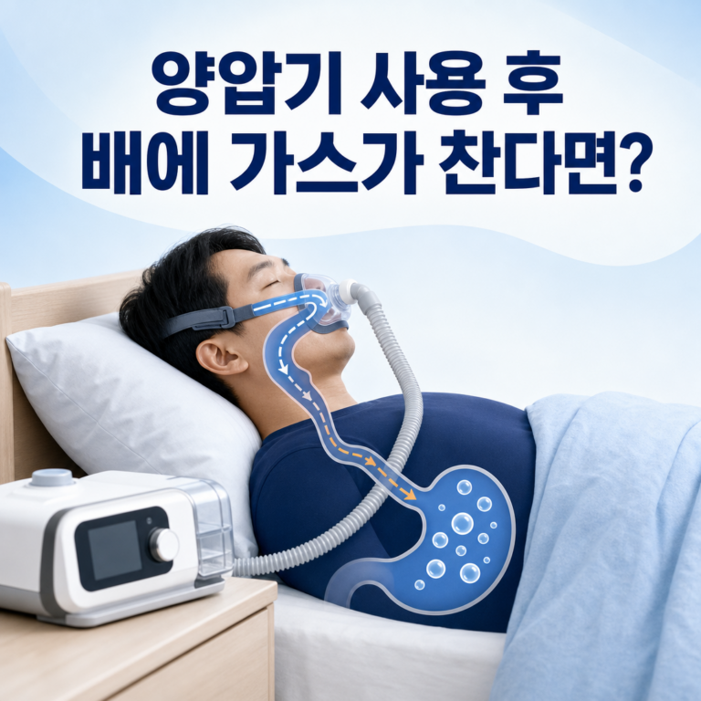 부산 수면클리닉, 양압기 사용 중 배에 가스가 차고 트림이 나면? | 서면굿모닝이비인후과