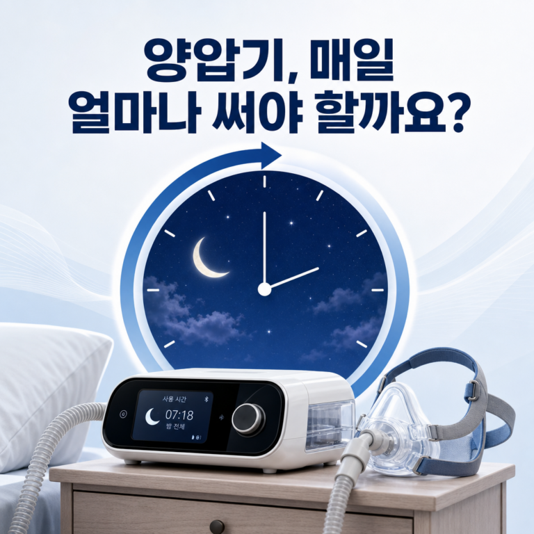부산 수면클리닉, 양압기는 매일 얼마나 사용해야 하나요? | 서면굿모닝이비인후과