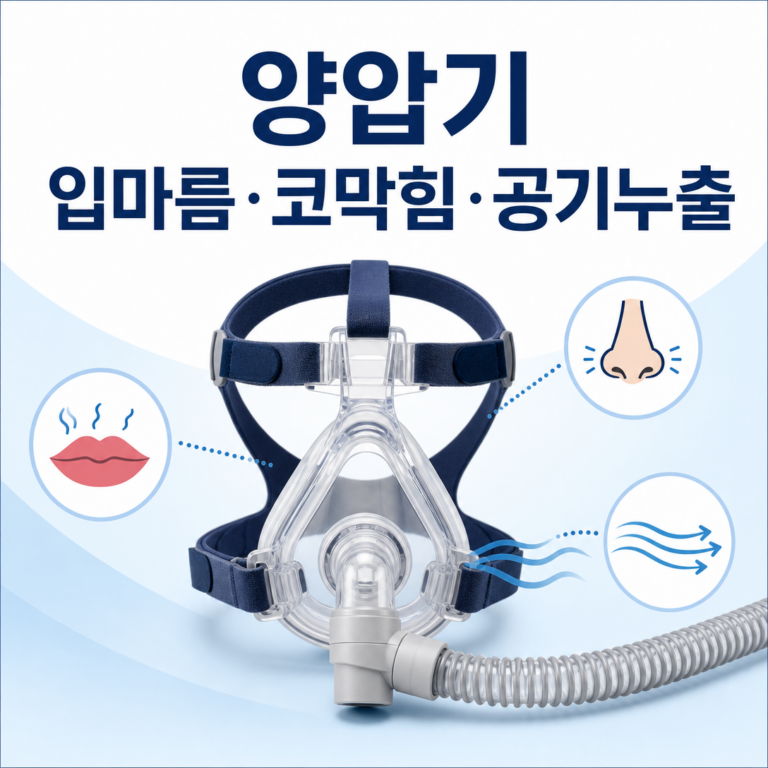 부산 수면클리닉, 양압기 사용 중 입마름·코막힘·공기누출은 어떻게 해결할까요? | 서면굿모닝이비인후과