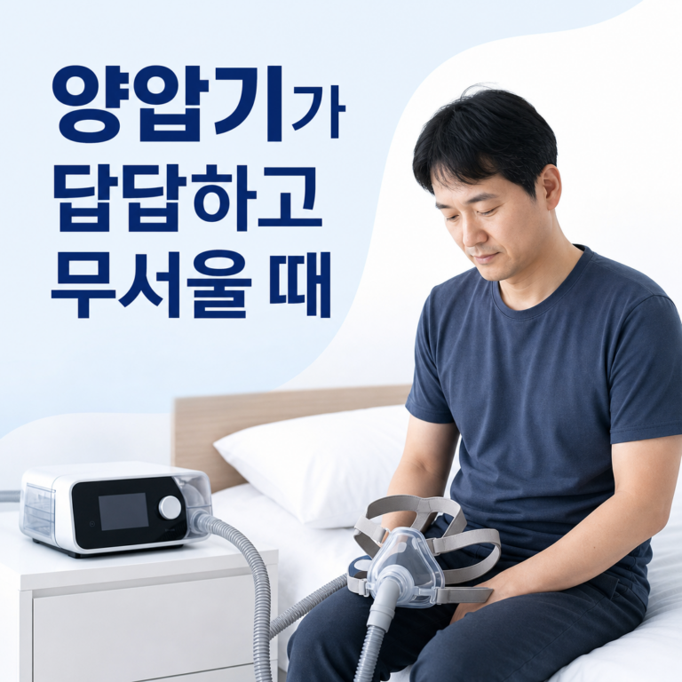 부산 수면클리닉, 양압기가 답답하고 무서울 때 어떻게 적응할까요? | 서면굿모닝이비인후과