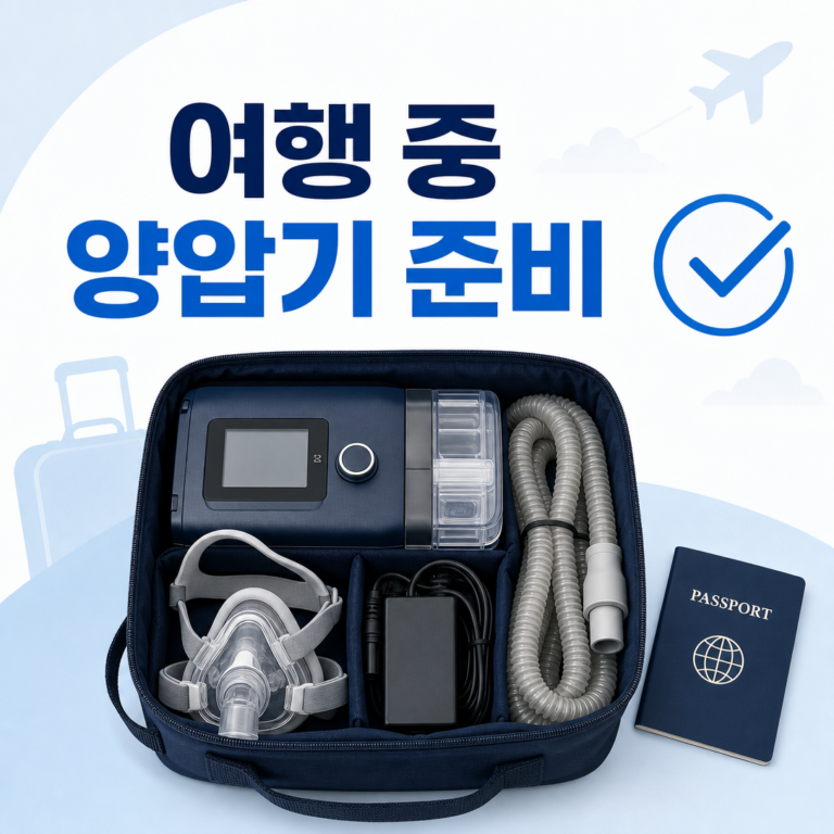 부산 수면클리닉, 여행·출장 중 양압기는 무엇을 준비해야 할까요? | 서면굿모닝이비인후과