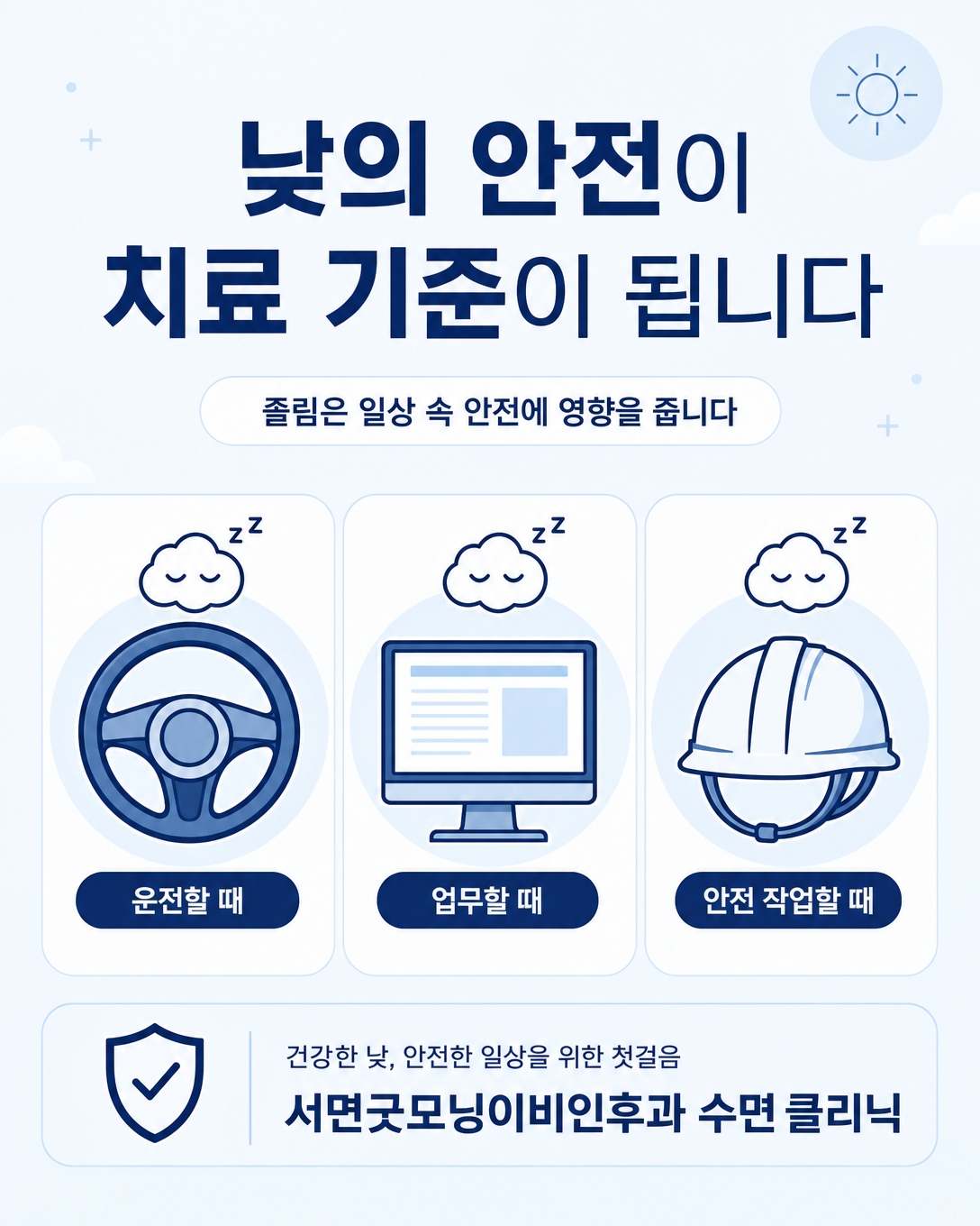 졸음운전과 집중이 필요한 업무 등 경도 수면무호흡증의 생활 안전 영향