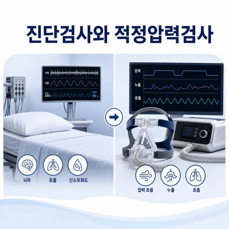 부산 수면다원검사, 양압기 적정압력검사는 무엇이 다른가요? | 서면굿모닝이비인후과