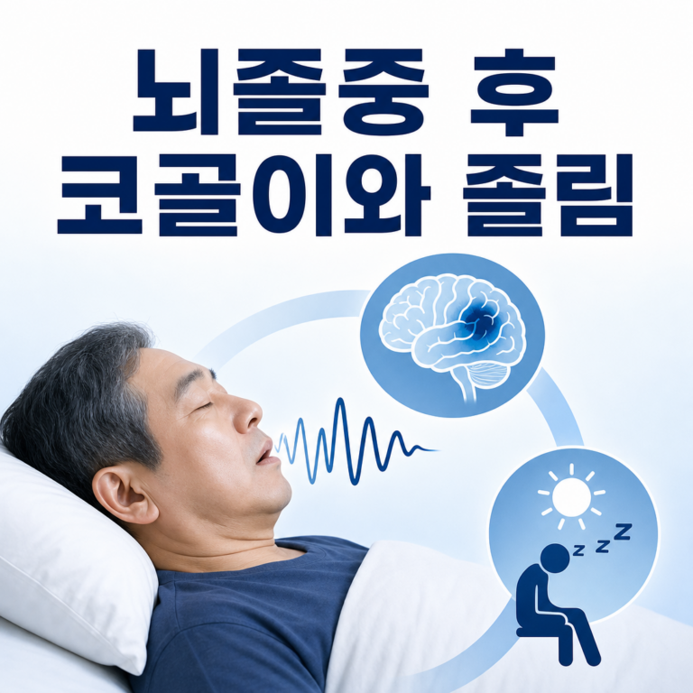부산 수면클리닉, 뇌졸중 후 코골이와 주간졸림은 어떻게 평가할까요? | 서면굿모닝이비인후과