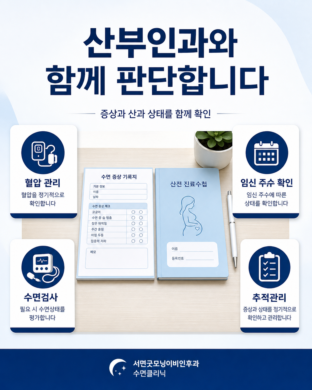 수면 증상 기록과 산전 진료 정보를 공유해 산부인과와 협진하는 과정