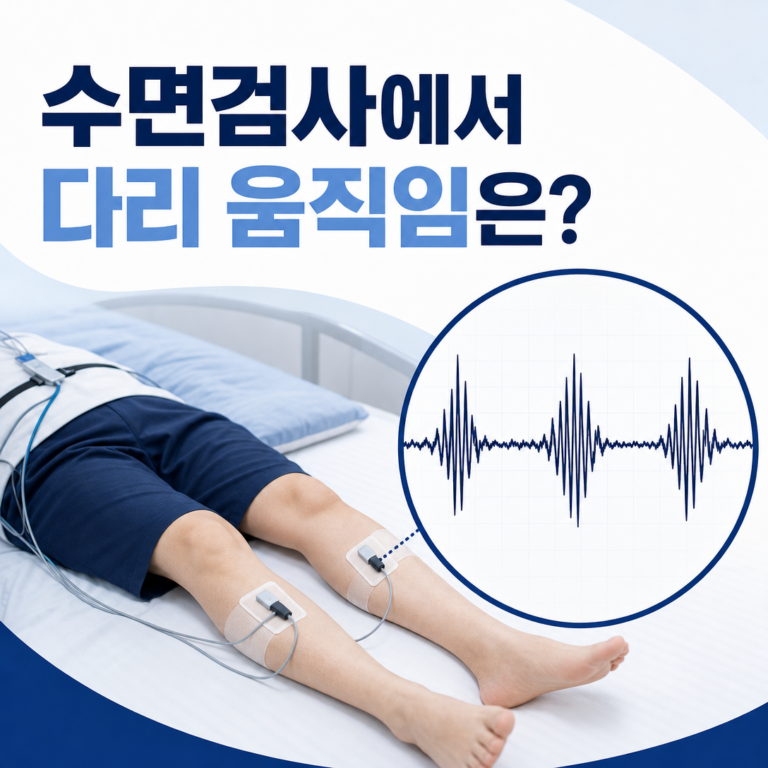 부산 수면다원검사, 다리 움직임은 어떻게 확인하나요? | 서면굿모닝이비인후과