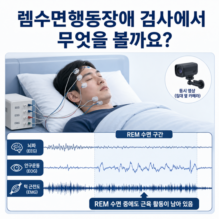 부산 수면다원검사, 렘수면행동장애에서 무엇을 확인하나요? | 서면굿모닝이비인후과