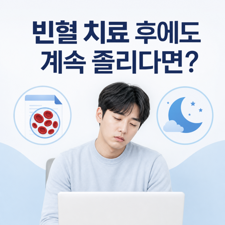 부산 수면다원검사, 빈혈 치료 후에도 피로와 졸림이 계속되면 필요할까요? | 서면굿모닝이비인후과