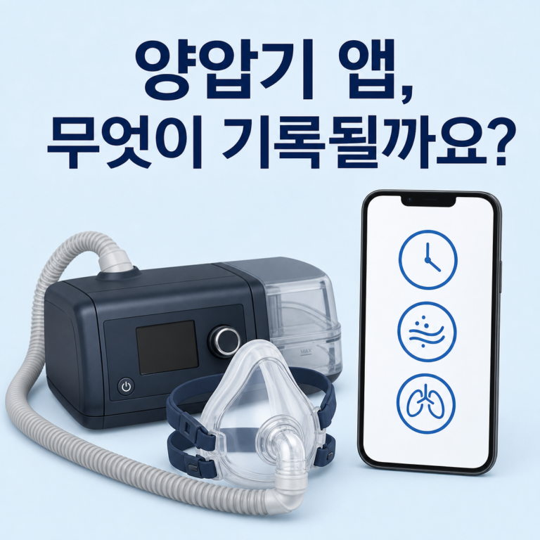 부산 수면클리닉, 양압기 앱 기록은 누가 확인할까요? | 서면굿모닝이비인후과