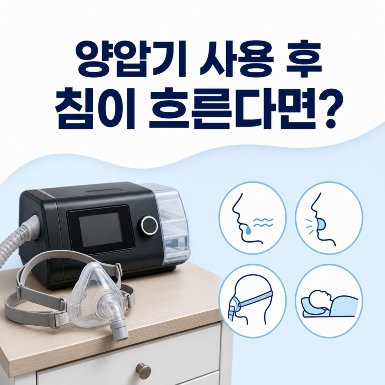 부산 수면클리닉, 양압기 사용 후 침이 고이거나 흐르면 무엇을 점검할까요? | 서면굿모닝이비인후과