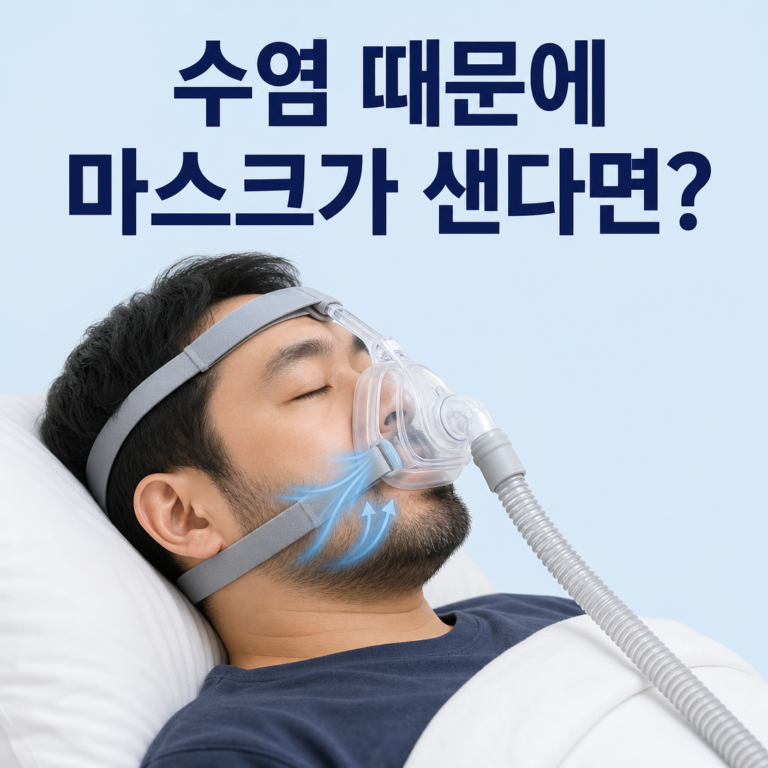 부산 수면클리닉, 수염·얼굴형 때문에 양압기 마스크가 샐 때 | 서면굿모닝이비인후과