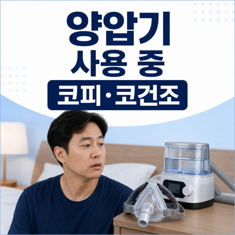 부산 수면클리닉, 양압기 사용 중 코피·코건조는 무엇을 점검할까요? | 서면굿모닝이비인후과