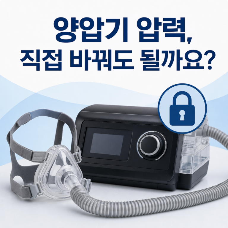 부산 수면클리닉, 양압기 압력을 직접 바꿔도 될까요? | 서면굿모닝이비인후과