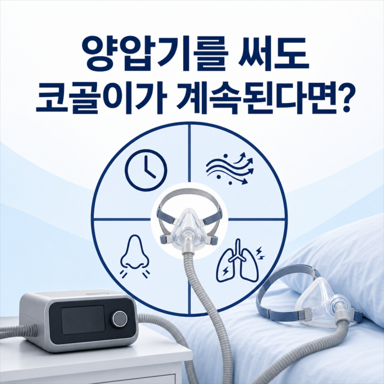 부산 수면클리닉, 양압기를 써도 코골이가 계속되면 무엇을 확인할까요? | 서면굿모닝이비인후과