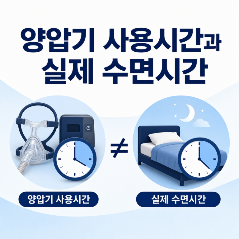 부산 수면클리닉, 양압기 사용시간과 실제 수면시간이 다르면 어떻게 해석할까요? | 서면굿모닝이비인후과