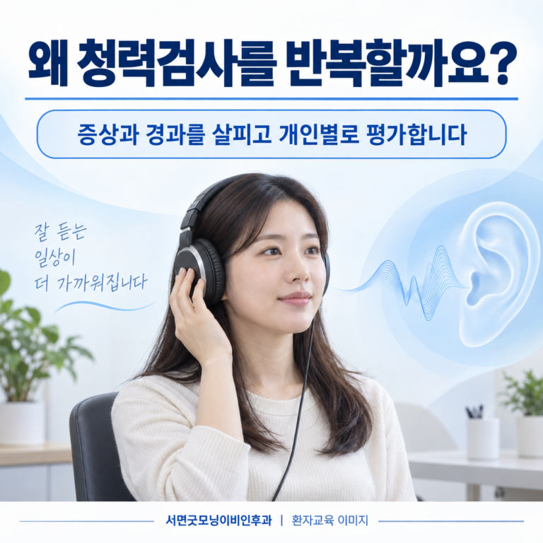 메니에르병은 왜 청력검사를 반복하고 발작이 없을 때도 관찰하나요?