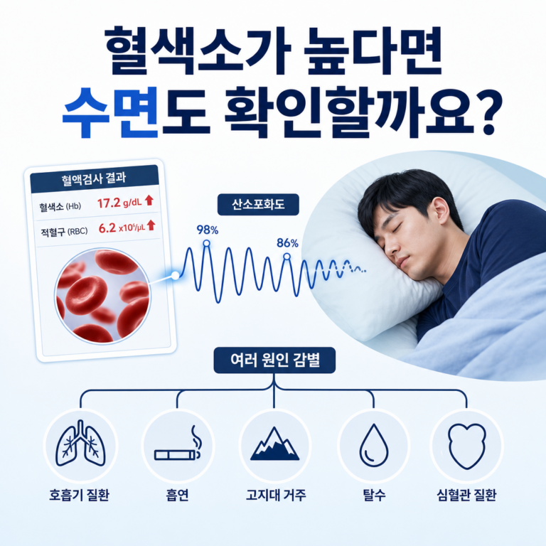 부산 수면다원검사, 혈색소가 높으면 수면무호흡도 확인해야 할까요? | 서면굿모닝이비인후과