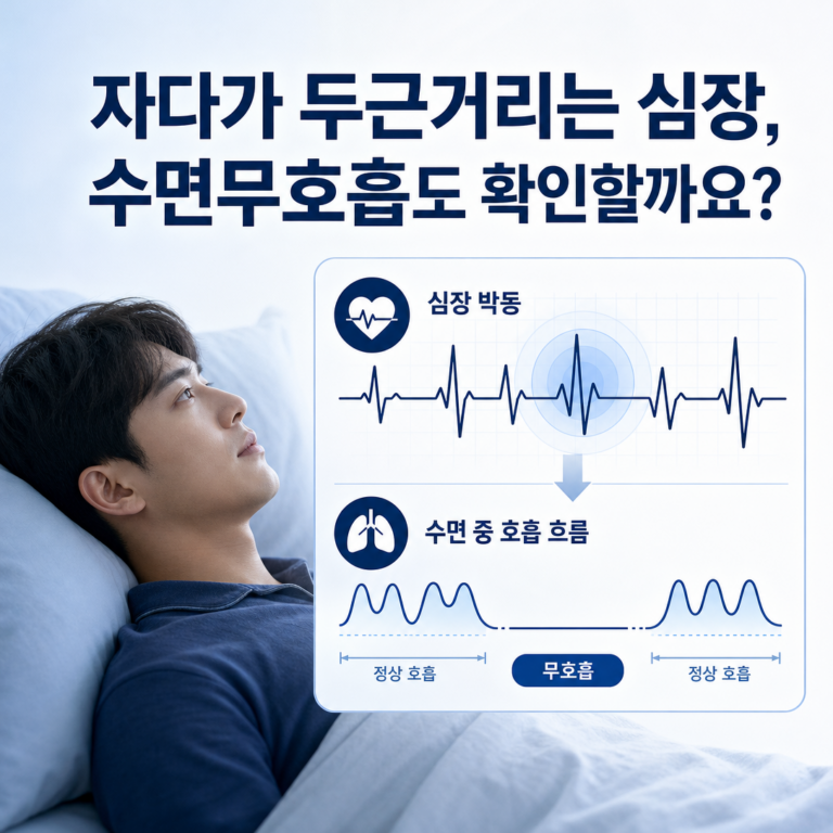 부산 수면다원검사, 자다가 심장이 두근거리면 수면무호흡증도 확인해야 할까요? | 서면굿모닝이비인후과