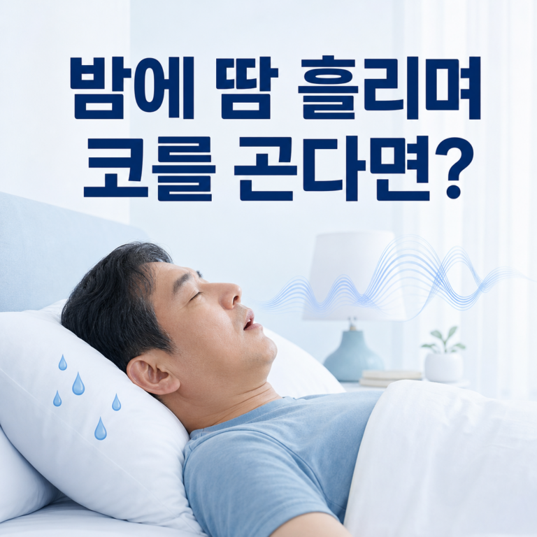 부산 수면클리닉, 밤에 땀 흘리며 코를 골면 수면무호흡증일까요? | 서면굿모닝이비인후과