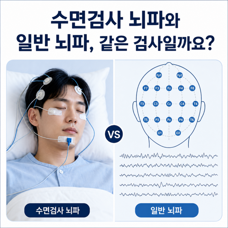 부산 수면다원검사 뇌파와 일반 뇌파검사는 무엇이 다른가요? | 서면굿모닝이비인후과