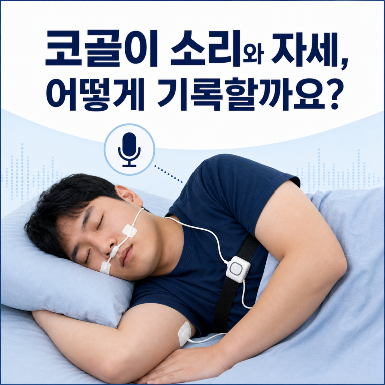 부산 수면다원검사, 코골이 소리와 자세는 어떻게 기록하나요? | 서면굿모닝이비인후과