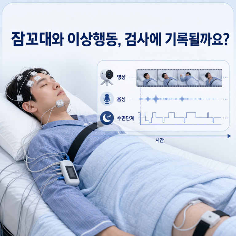 부산 수면다원검사, 검사 중 잠꼬대나 이상행동도 확인할 수 있나요? | 서면굿모닝이비인후과