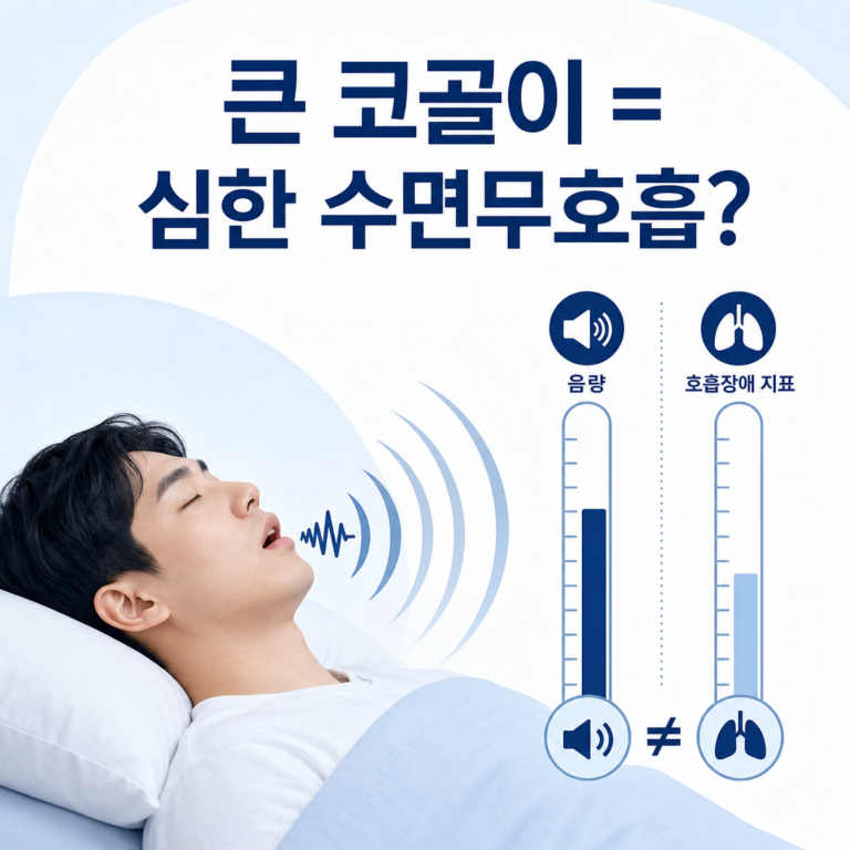 부산 수면다원검사, 코골이 소리가 크면 수면무호흡증도 심할까요? | 서면굿모닝이비인후과